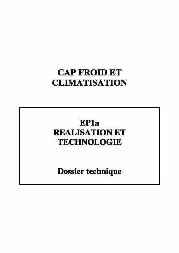 [PDF] CAP FROID ET CLIMATISATION - Eduscol