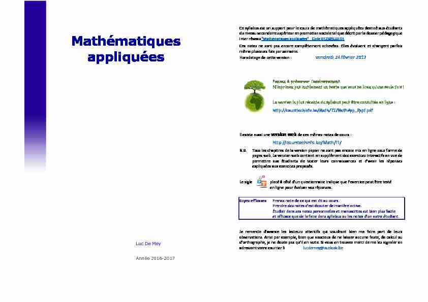 [PDF] PDF - Mathématiques appliquées