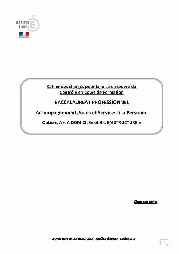 [PDF] Cahier des charges CCF BCP ASSP - SBSSA - Amiens - Académie
