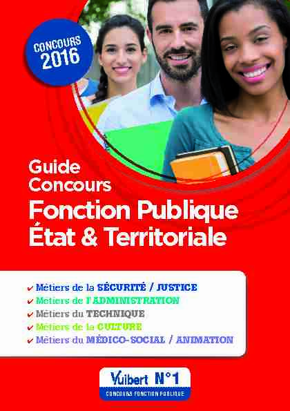 [PDF] Fonction Publique État & Territoriale - Vuibert