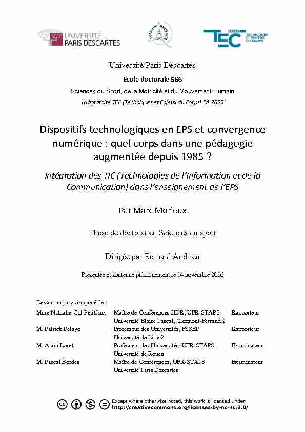 Dispositifs technologiques en EPS et convergence numérique : quel