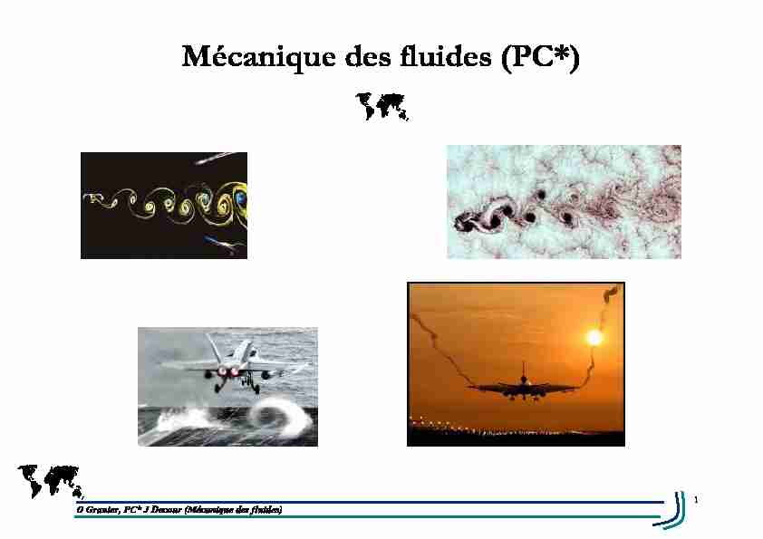 [PDF] Mécanique des fluides (PC*) - Olivier GRANIER