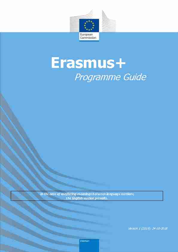 2018 Erasmus  Programme Guide v1