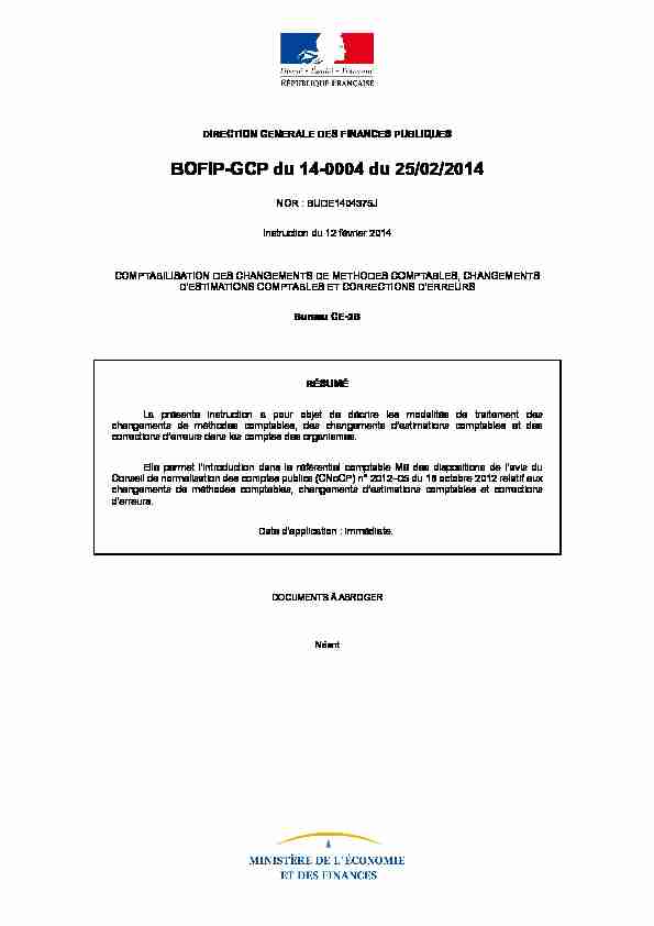 BOFIP-GCP du 14-0004 du 25/02/2014 - economiegouvfr