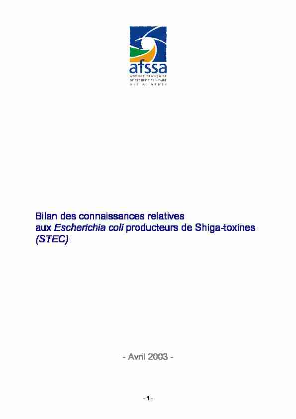 [PDF] STEC - Anses