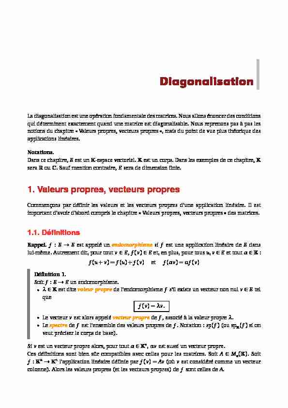 [PDF] Diagonalisation - Exo7 - Cours de mathématiques