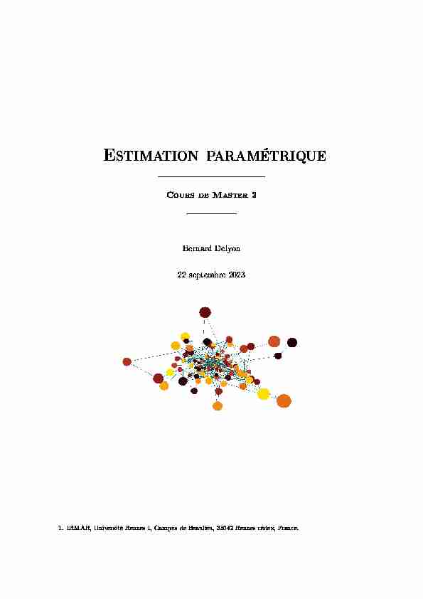 [PDF] Estimation paramétrique - Login - CAS – Central Authentication