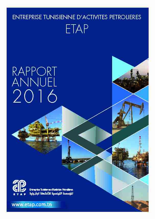 [PDF] Rapport Annuel 2016 - ETAP