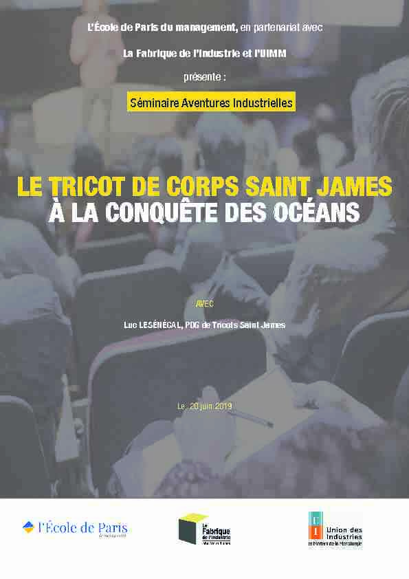 LE TRICOT DE CORPS SAINT JAMES À LA CONQUÊTE DES