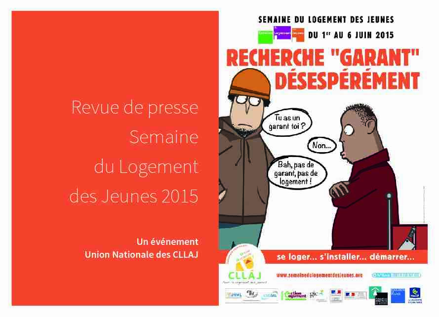[PDF] Revue de presse Semaine du Logement des Jeunes 2015