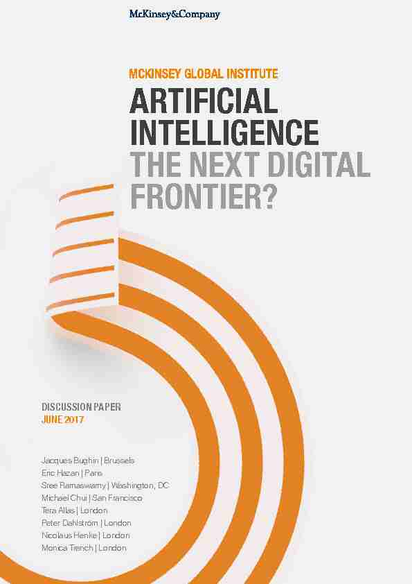 ARTIFICIAL INTELLIGENCE THE NEXT DIGITAL FRONTIER?