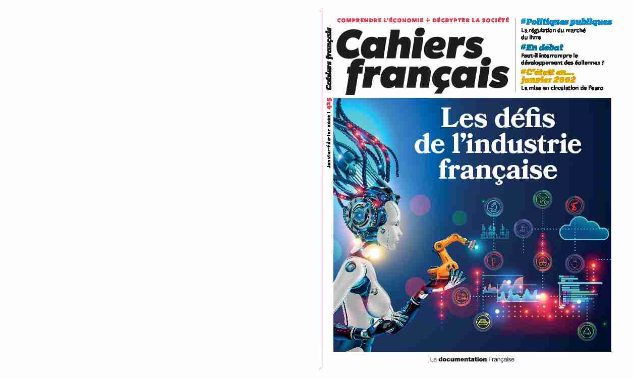 Cahiers français. N° 425. Les défis de lindustrie française - Extrait