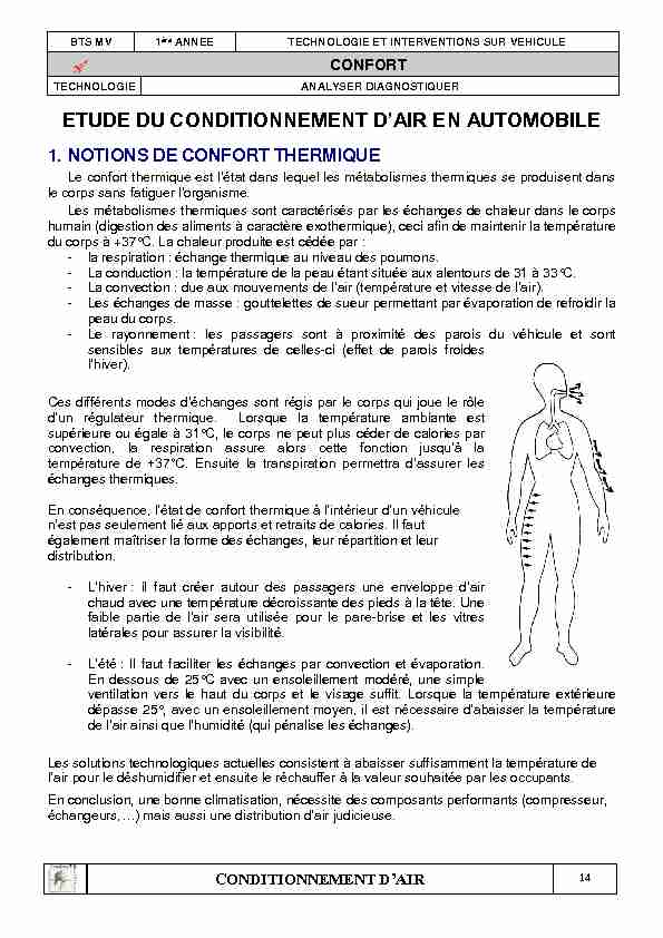 [PDF] Étude du conditionnement dair en automobile - Fichier pdf - Eduscol