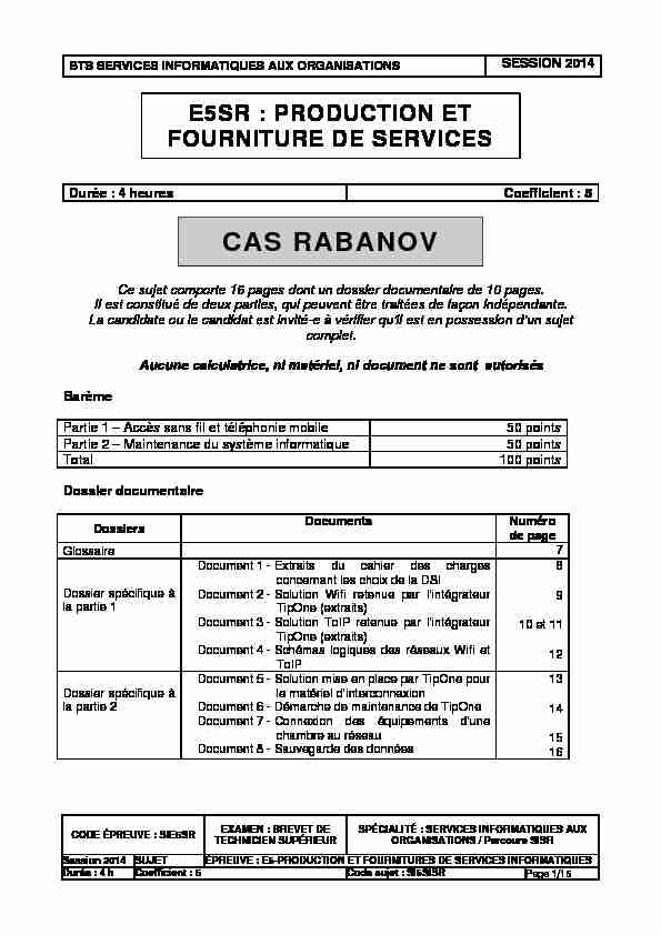 [PDF] CAS RABANOV - Quentin DUPONT