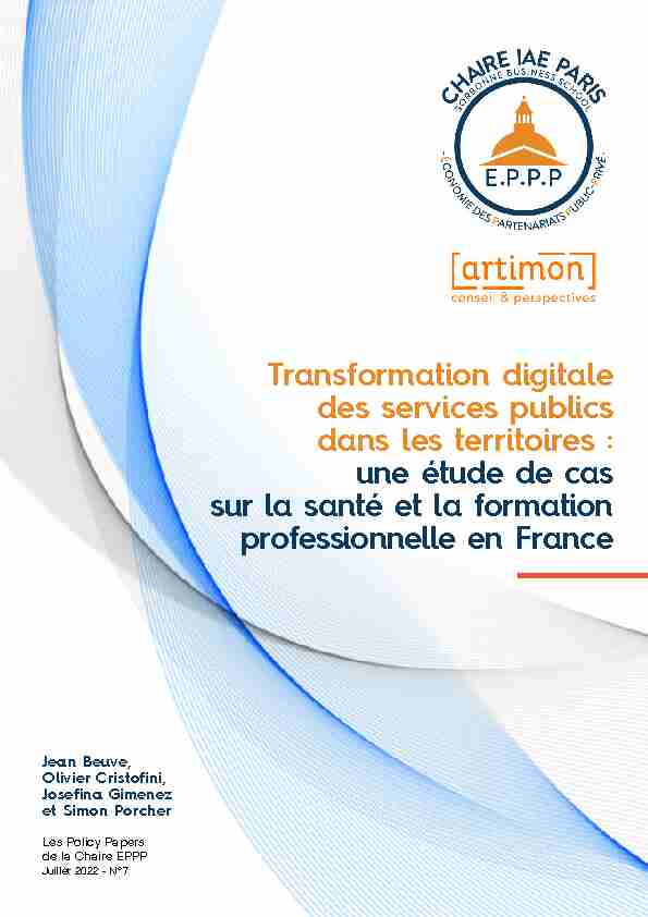 Transformation digitale des services publics dans les territoires : une