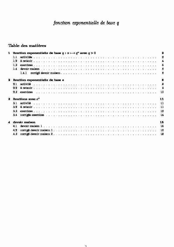[PDF] fonction exponentielle de base q