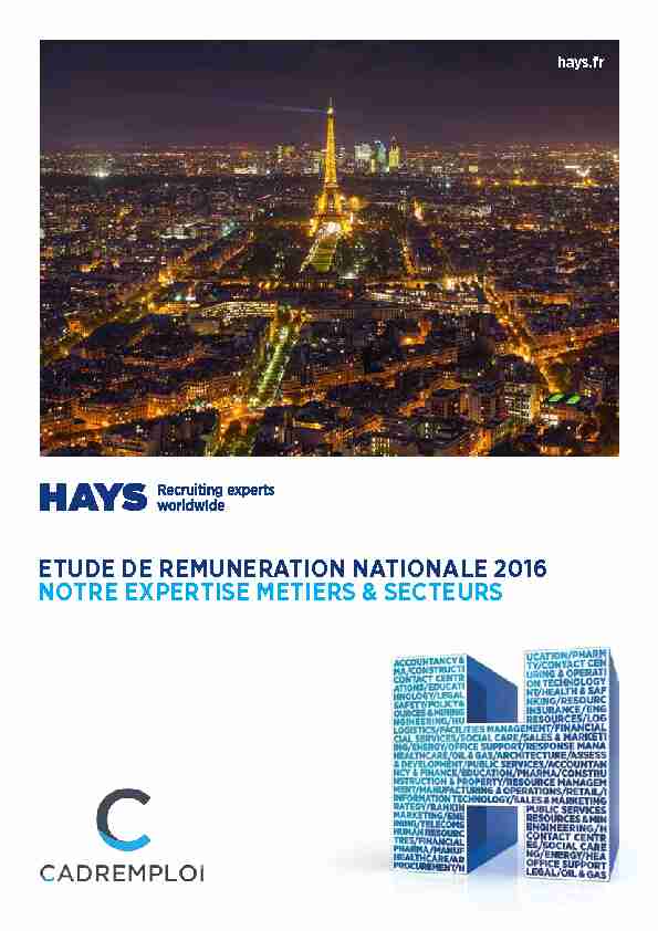 [PDF] etude de remuneration nationale 2016
