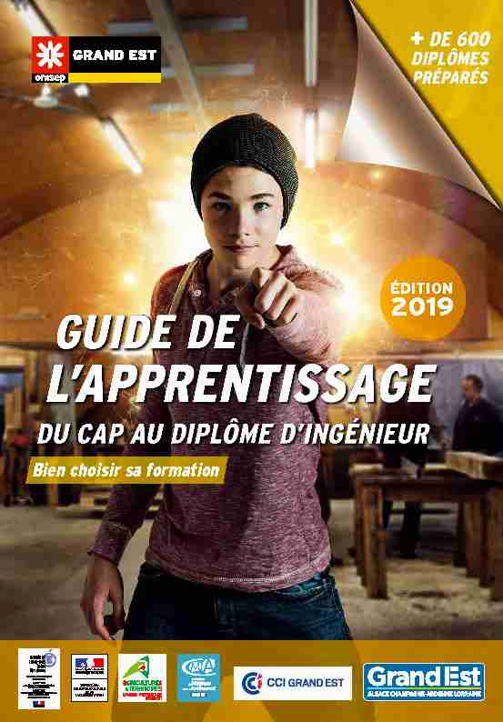 [PDF] Guide de lApprentissage - du CAP au Diplôme dingénieur - Mai 2019