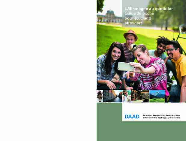 [PDF] LAllemagne au quotidien Guide de poche pour étudiants  - DAAD