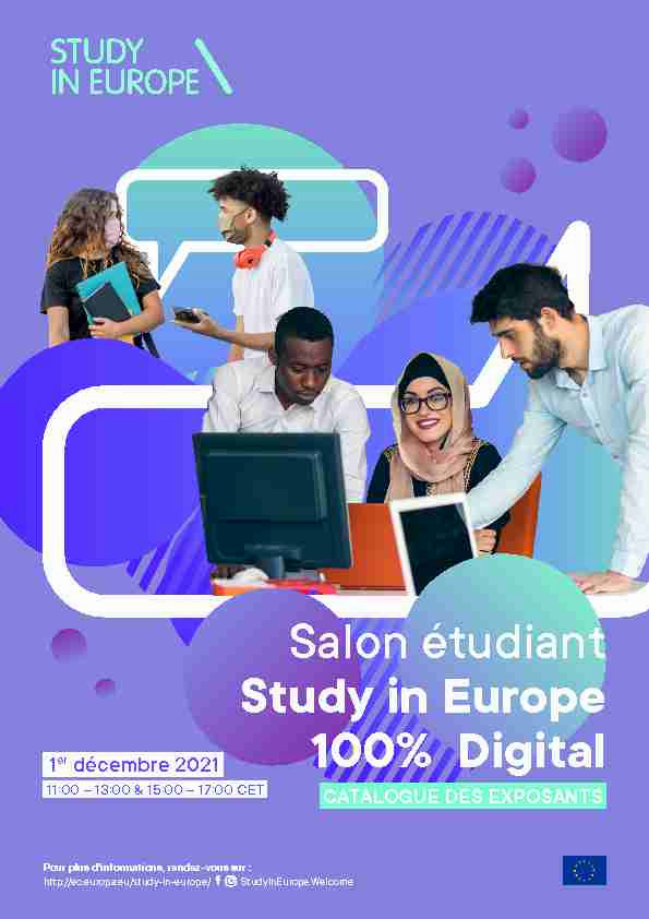 Salon étudiant Study in Europe 100% Digital