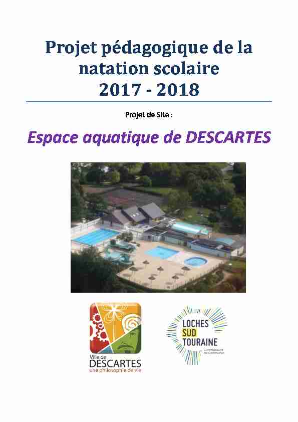 Projet pédagogique de la natation scolaire 2017 - 2018 Espace