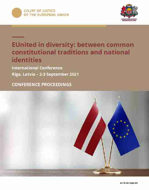 EUnited in diversity: between common constitutional traditions and