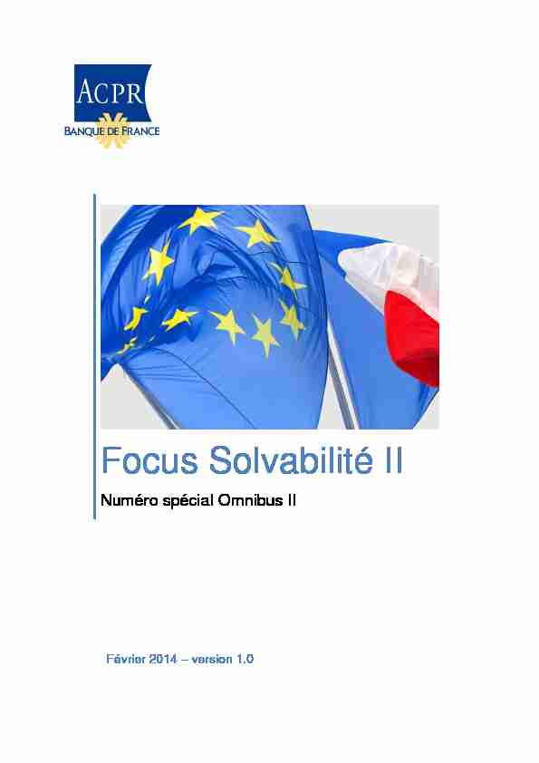 Focus Solvabilité II