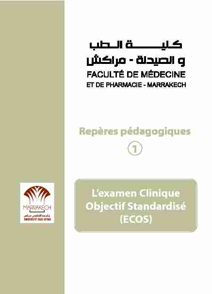[PDF] Lexamen Clinique Objectif Standardisé (ECOS)
