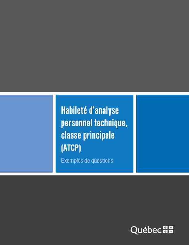 [PDF] Habileté danalyse personnel technique classe principale (ATCP)