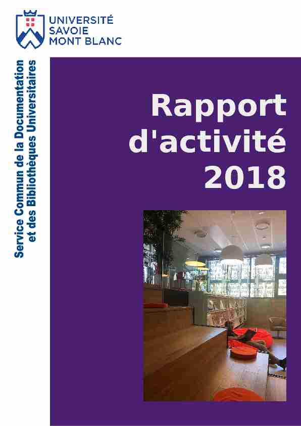 [PDF] Rapport dactivité 2018 - Université Savoie Mont Blanc