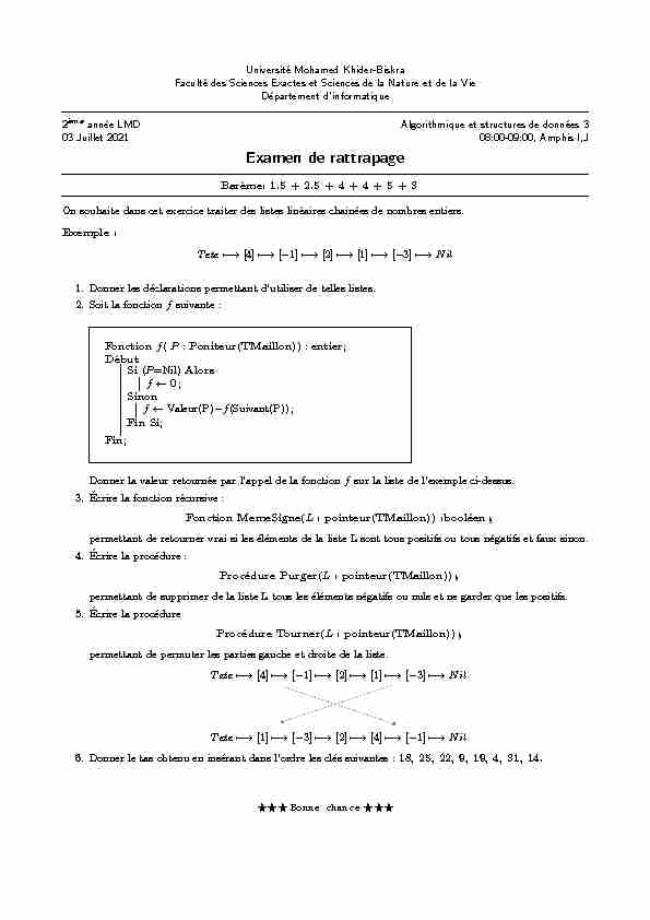 [PDF] Examen de rattrapage - Pr Abdelhamid Djeffal