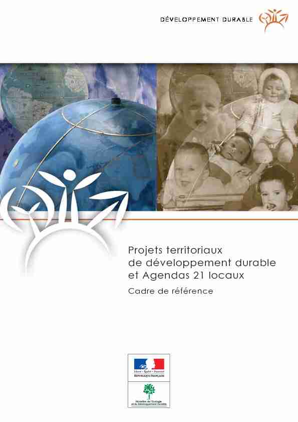 [PDF] Projets territoriaux de développement durable et Agendas 21 locaux