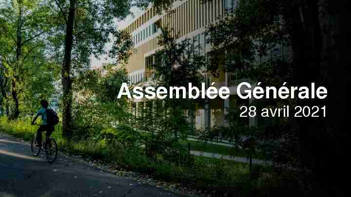 Présentation - Assemblée Générale 2021