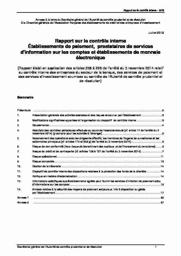 Rapport sur le contrôle interne 2018 - Version EPPSICEME
