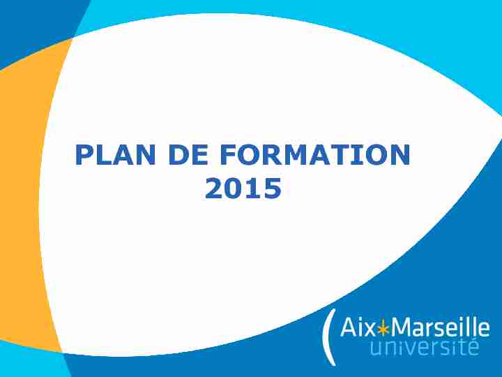 [PDF] plan de formation 2015 - DRH  AMU