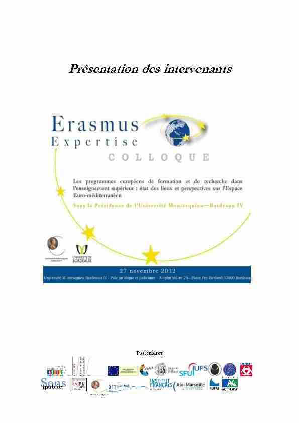 Erasmus Expertise