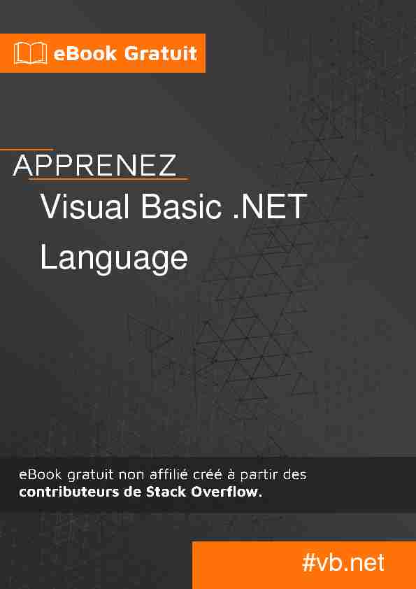 Visual Basic .NET Language