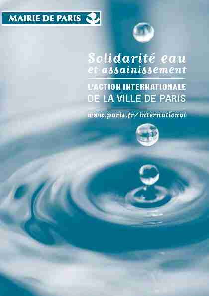 Solidarité eau