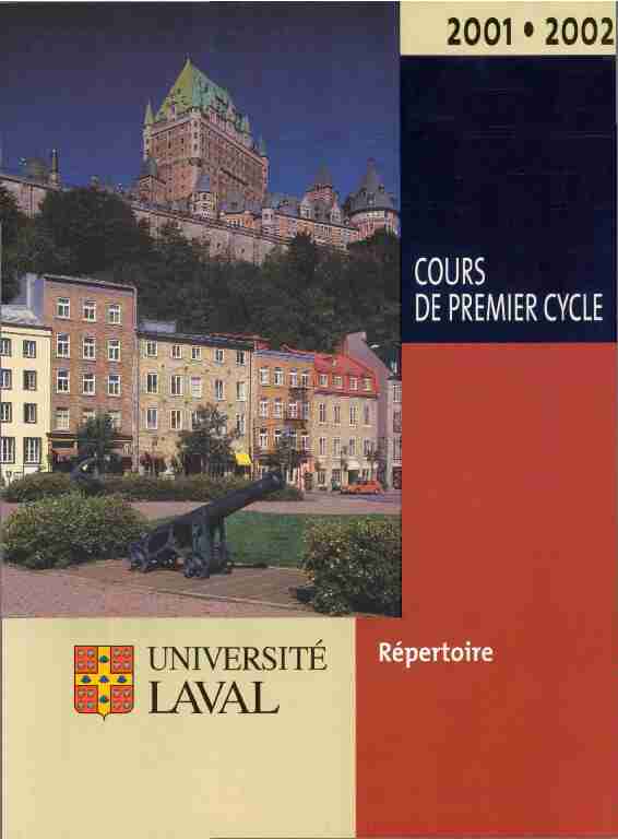 [PDF] 2001  2002 - Répertoire darchives des études - Université Laval