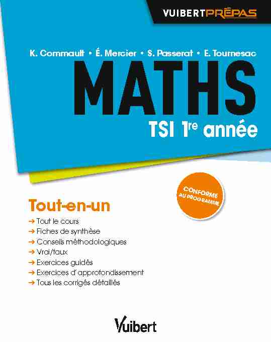 [PDF] Maths TSI 1re année