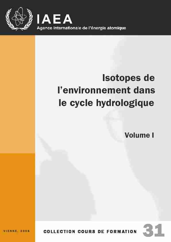 Isotopes de lenvironnement dans le cycle hydrologique