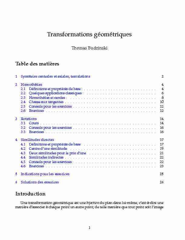 [PDF] Transformations géométriques