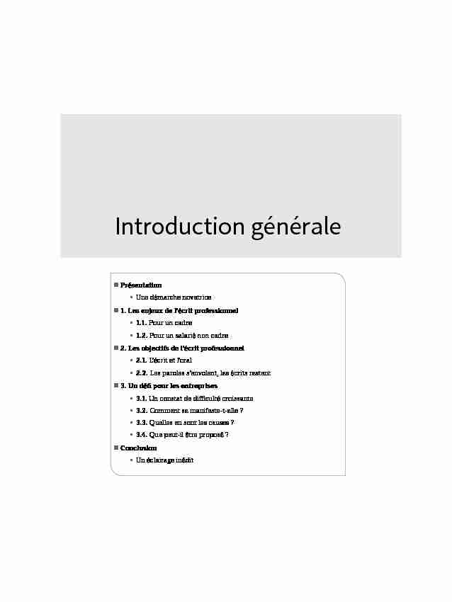 Introduction générale