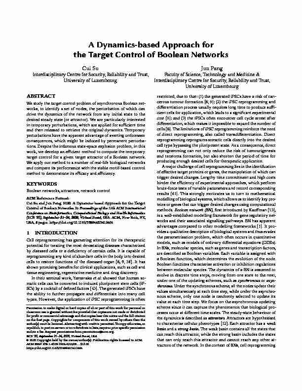 A Dynamics-based Approach for the Target Control of Boolean