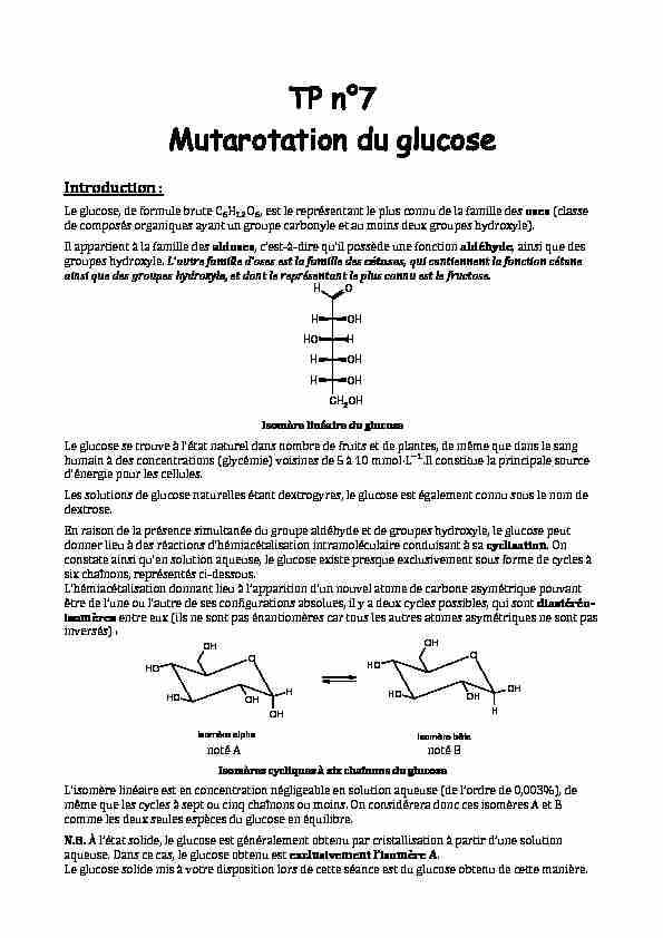 TP07-mutarotation glucose