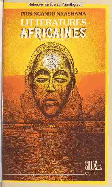 Littératures africaines : Poésie-romans de 1930 à nos jours