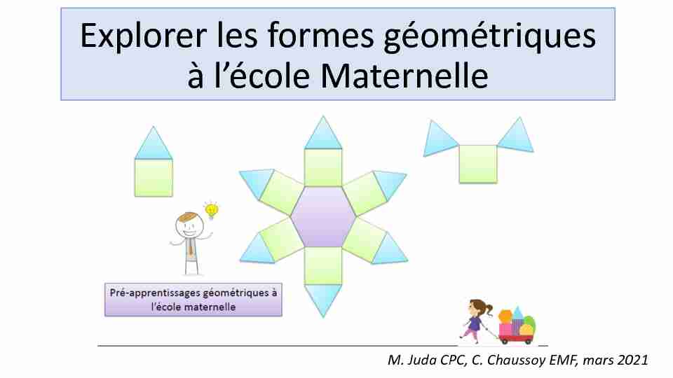 Explorer les formes géométriques à lécole Maternelle