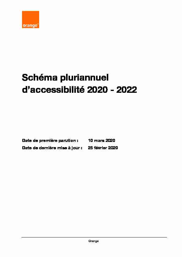 Schéma pluriannuel daccessibilité 2020 - 2022