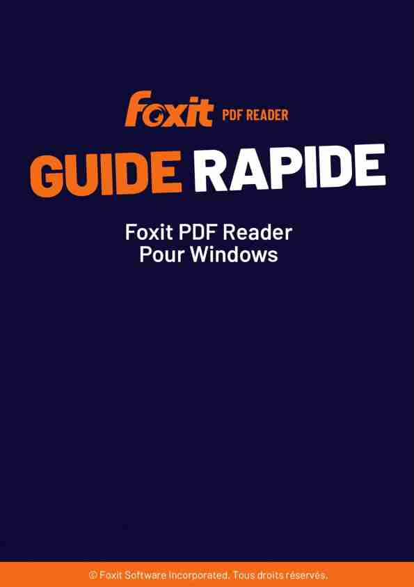 Foxit PDF Reader_Quick Guide