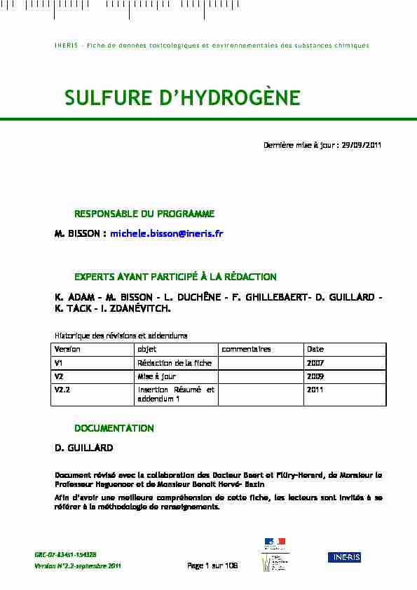 sulfure dhydrogène